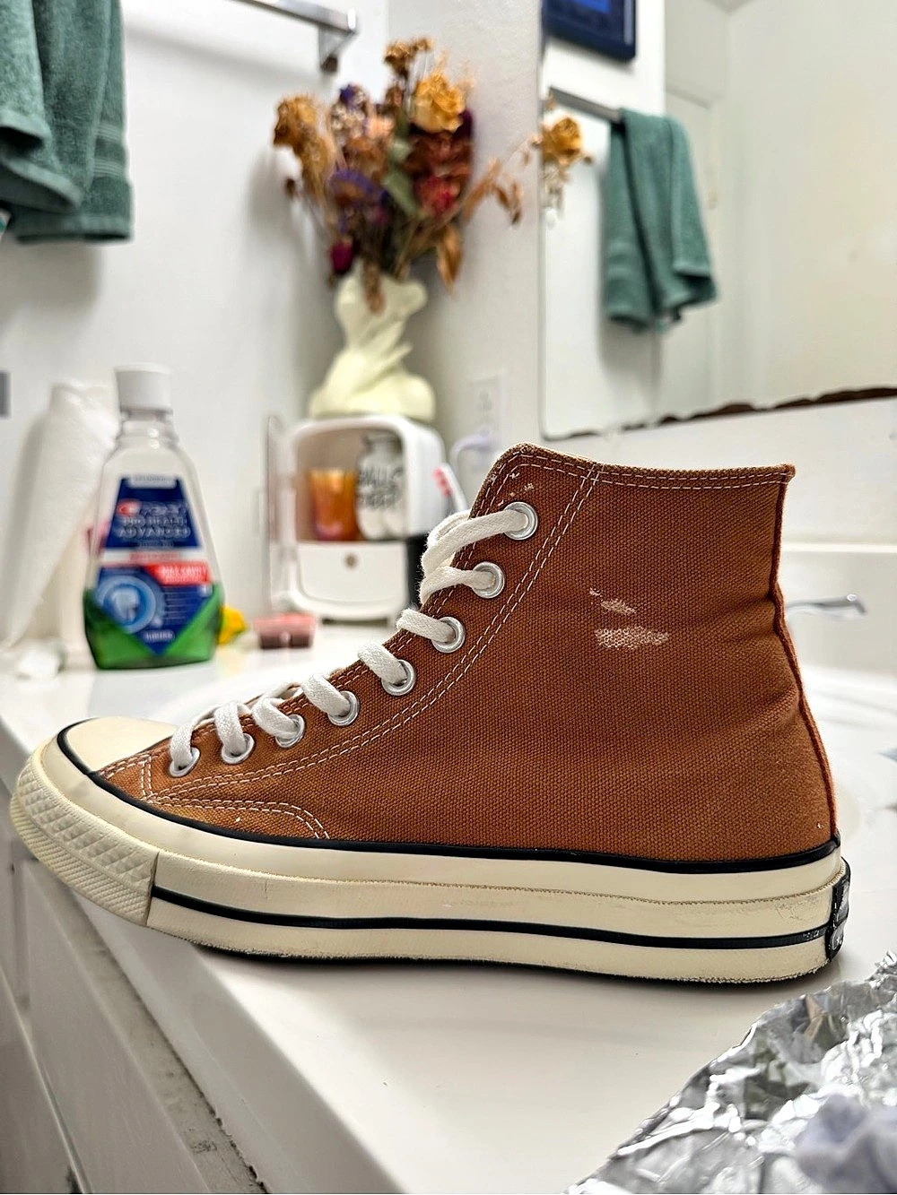 Converse Chuck Taylor All Star High Top Sneakers Brown US M7 W9